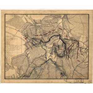 Civil War Map Sunday, May 3rd  Map of the battle of Chancellorsville