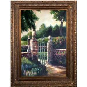   FN60483B 668DG Garden Ingress II Framed Oil Painting