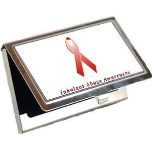  Inhalant Abuse Awareness Ribbon Business Card Holder 