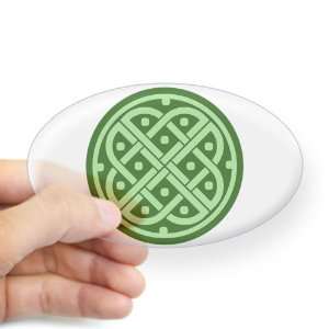    Sticker Clear (Oval) Celtic Knot Interlinking 