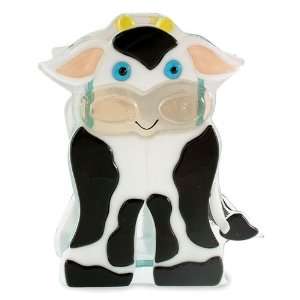  Art glass vase, Cow Smiles