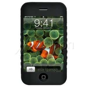  Apple iPhone Kroo Silicone Skin Case   Solid Black 