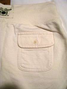 Womens Lucky Brand Lounge Cotton Shorts Cream Ivory NWT Size M XL 