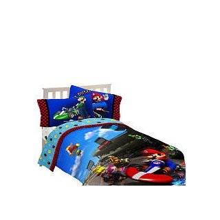 Super Mario The Race Is On Comforter Set, Twin / Full
