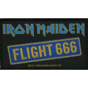  Iron Maiden Flight 666 Woven Metal Music Band Patch 
