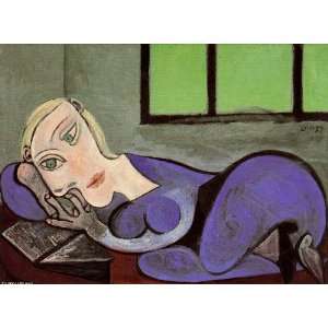   Picasso   24 x 18 inches   Reading woman (Marie Thérèse Walter