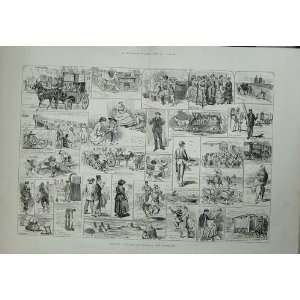   1883 Holiday Sketches Margate Ramsgate Beach Sea Side