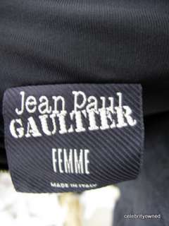 Jean Paul Gaultier Black Sleeveless Zipper Long Dress38  