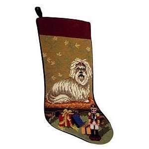  Pampered Maltese Needlepoint Stocking Arts, Crafts 