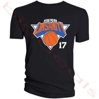 Linsanity Jeremy Lin New York Knicks T Shirt Men 17 Basketball NY Tee 
