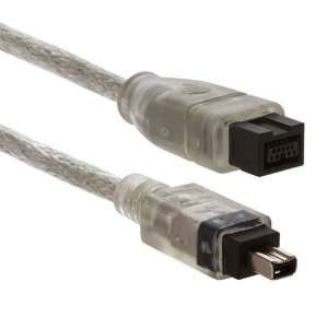   Firewire 800 to Firewire 400 Cable, 9 Pin/4 Pin Male / Male   10 FT