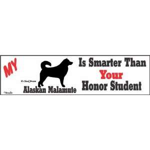  Alaskan Malamute Honor Bumper Sticker Automotive