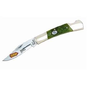 Steel Warrior Pocket Knife BARRACUDA Jade Green Jigged Bone SW 100JGJ 