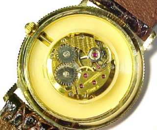   Piccard ~ Vintage Faux Coin Mens Wristwatch; 17 Jewels; MINT  
