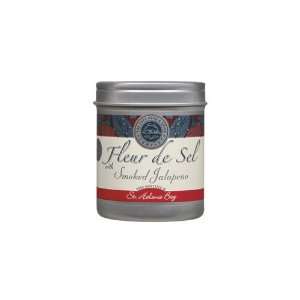 Fleur De Sel Smoked Jalapenos Salt (Economy Case Pack) 3.5 Oz Tin 