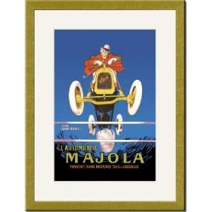    Gold Framed/Matted Print 17x23, Majola Auto