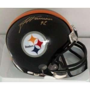 James Harrison Signed Mini Helmet   PSA   Autographed NFL Mini Helmets 