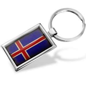  Keychain Iceland Flag   Hand Made, Key chain ring 