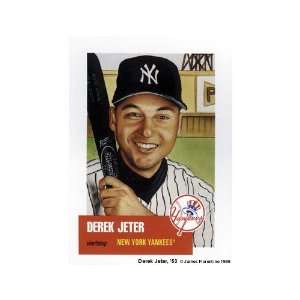  Derek Jeter, 53 18 x 25 Limited Edition Artist Print by 