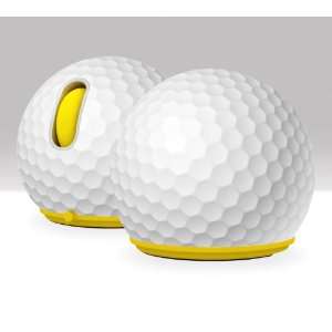 Jelfin Standard USB Optical Mouse   Yellow Accent, Golf Ball Skin, Can 