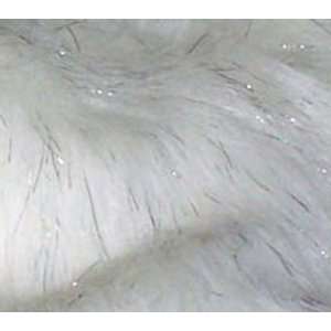 Long White Faux Fur With Lurex 