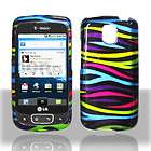 Rainbow Zebra Faceplate Hard Shell Cover Phone Case for