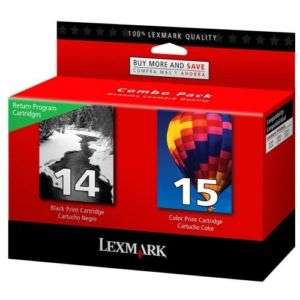 Lexmark 18c2239 #14/#15 Black/color Return Program Print Cartridge (v 
