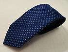 NICE $115 T.M. LEWIN Blue Mini Polka Dot Woven Hand Sewn tie Made in 
