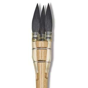  Luco Triple Squirrel Round Brushes   40 mm, Triple Pointed 