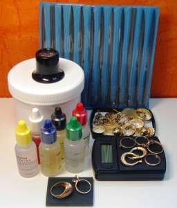   Weigh Scrap Gold/Silver Test kit, Stone+ 500g Scale+ Loupe+ 12 Files