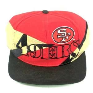  SAN FRANCISCO 49ERS RED OLD SCHOOL CAP HAT ADJ NEW Sports 