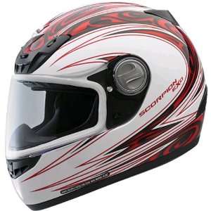  Scorpion Tsunami EXO 400 On Road Motorcycle Helmet   Red 
