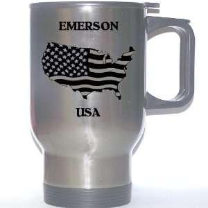  US Flag   Emerson, New Jersey (NJ) Stainless Steel Mug 