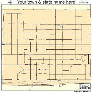  Street & Road Map of Johnson City, Kansas KS   Printed 