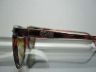   W1724 B 20 Chromax Bausch & Lomb Tortoise Metal Plate Sunglasses Rare