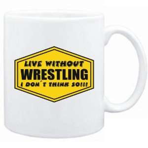  New  Live Without Wrestling , I Dont Think So   Mug 