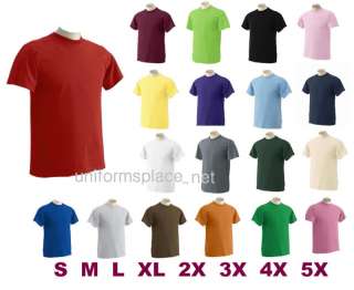 Mens T Shirt Tee Colors 100% Cotton Plain New Size 3XL  