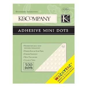  K&Company Wacky Tac Adhesive 3/16 Inch Mini Dots Arts 