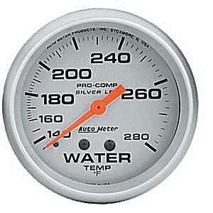  AutoMeter 2 5/8 Water Temp, 140 280F Lfg Automotive
