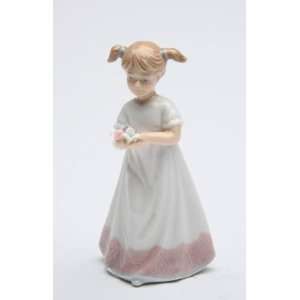  3.25 inch Ceramic Miniature Figurine Of Little Girl 