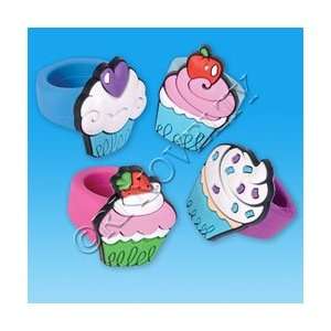  Rubber Cupcake Rings   24 pcs Toys & Games