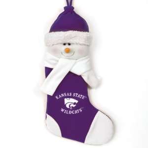  Kansas State Wildcats Ncaa Snowman Holiday Stocking (22 