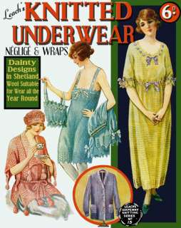 Leachs 6D #15 c.1920 Vintage Knit & Crochet Underwear  
