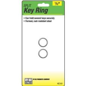 HY KO PROD CO #KC101 2PK 1/2 Split Key Ring  Kitchen 