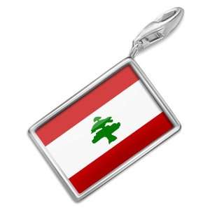  FotoCharms Lebanon Flag   Charm with Lobster Clasp For 