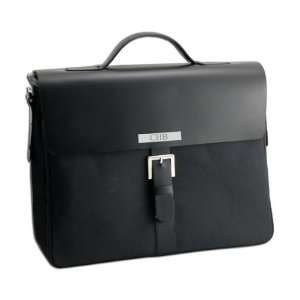  Black Leather Briefcase 