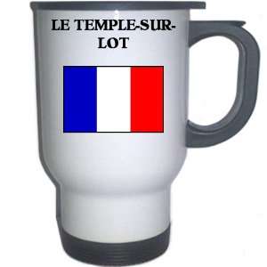  France   LE TEMPLE SUR LOT White Stainless Steel Mug 
