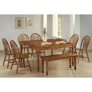  Spiced Oak Dining Room Set by World Imports