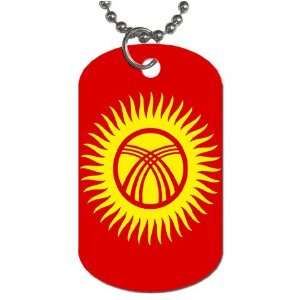  Kyrgyzstan Flag Dog Tag 