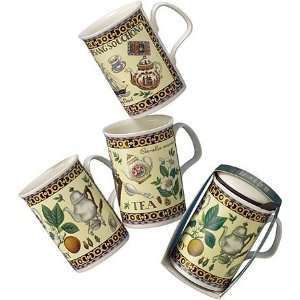  Roy Kirkham Tea Design (lancaster) Set Of Three Mugs 